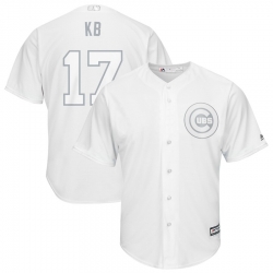 Cubs 17 Kris Bryant KB White 2019 Players Weekend Player Jersey