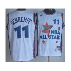 Seattle SuperSonics 11 Detlef Schrempf White 95 All Star NBA Jerseys