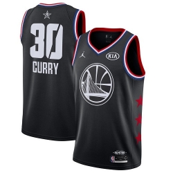 Warriors #30 Stephen Curry Black Basketball Jordan Swingman 2019 All Star Game Jersey