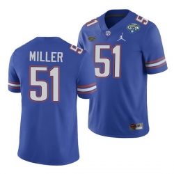 Florida Gators Ventrell Miller Royal 2020 Cotton Bowl Classic College Football Jersey