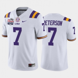 LSU Tiger Patrick Peterson White Home Men'S Jersey