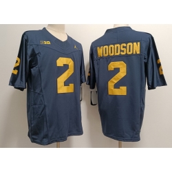 Men Women Youth Michigan Wolverines Blake Corum #2 Navy High School F U S E Stitched Jersey