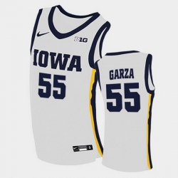 Men Iowa Hawkeyes Luka Garza Home White College Basketball Jersey