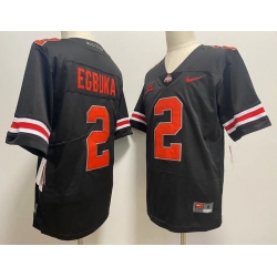 Men Nike Ohio State Buckeyes #2 Emeka Egbuka Black College Football Jersey