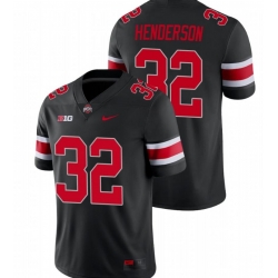 Youth Ohio State Buckeyes TreVeyon Henderson #32 C.J. Stroud Scarlet Game Black Jersey