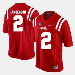 Deontay Anderson Red Ole Miss Rebels Alumni Football Game Jersey