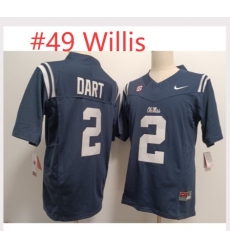 Men Ole Miss Rebels White Patrick Willis #49 Blue Stitched NCAA Jersey Men Ole Miss Rebels White Patrick Willis #49 Blue Stitched NCAA Jersey