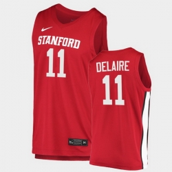 Men Stanford Cardinal Jaiden Delaire College Basketball Red 2020 21 Jersey