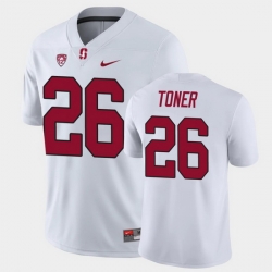 Men Stanford Cardinal Jet Toner Game White College Football Jersey