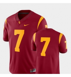 Men Usc Trojans 7 Cardinal College Football 2018 Game Jersey