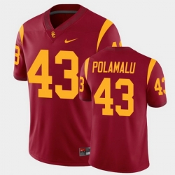 Men Usc Trojans Troy Polamalu College Football Cardinal Alumni Player Game Jersey