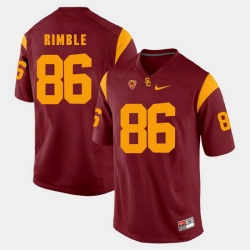 Men Usc Trojans Xavier Grimble Pac 12 Game Red Jersey