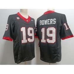 Men #19 Brock Bowers Georgia Bulldogs College Football Jerseys F U S E Stitched Black