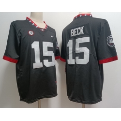 Men Georgia Bulldogs #15 Carson Beck Black 2023 F U S E College Football Jerseys II