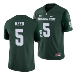 Michigan State Spartans Jayden Reed Green College Football Michigan State Spartans Jersey