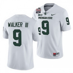 Michigan State Spartans Kenneth Walker Iii White 2021 Peach Bowl College Football Playoff Jersey