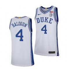 Duke Blue Devils Elizabeth Balogun White College Basketball 2021 22Limited Jersey