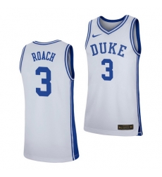 Duke Blue Devils Jeremy Roach White Replica Men'S Jersey