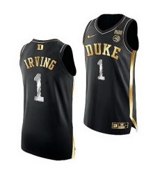 Duke Blue Devils Kyrie Irving Black Golden Edition Nba Alumni Jersey