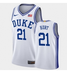 Duke Blue Devils Matthew Hurt White Authentic Men'S Jersey