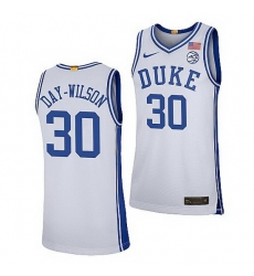 Duke Blue Devils Shayeann Day Wilson White College Basketball 2021 22Limited Jersey