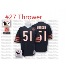 Mitchell and Ness Chicago Bears Thrower 27 Blue Team Color Big Number with Bear Patch Authentic Throwback NFL Jersey Mitchell and Ness Chicago Bears Thrower 27 Blue Team Color Big Number with Bear Patch Authentic Throwback NFL Jersey
