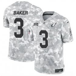 Men Arizona Cardinals 3 Budda Baker 2024 F U S E Arctic Camo Salute To Service Limited Stitched Football Jersey