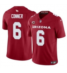 Men Arizona Cardinals 6 James Conner Red 2025 F U S E  With 4 Star C Patch Vapor Untouchable Limited Stitched Jersey Men Arizona Cardinals 6 James Conner Red 2025 F U S E  With 4 Star C Patch Vapor Untouchable Limited Stitched Jersey
