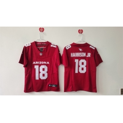 Women Arizona Cardinals 18 Marvin Harrison Jr Red 2024 F U S E Stitched Jersey