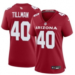 Women Arizona Cardinals 40 Pat Tillman Red 2024 F U S E Vapor Untouchable Limited Stitched