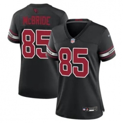 Women Arizona Cardinals 85 Trey McBride Black 2024 F U S E Vapor Untouchable Limited Stitched