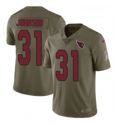 Youth Nike Arizona Cardinals 31 David Johnson Limited Olive 2017 Salute to Service NFL Jersey