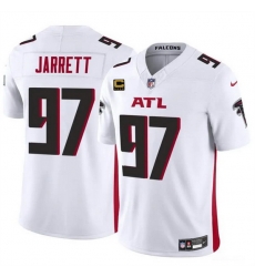 Men Atlanta Falcons 97 Grady Jarrett White 2024 F U S E With 4 Star C Patch Vapor Untouchable Limited Stitched Football Jersey