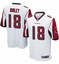 Men Nike Atlanta Falcons 18 Calvin Ridley Game White NFL Jersey