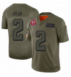 Youth Atlanta Falcons 2 Matt Ryan Limited Camo 2019 Salute to Service Football Jersey949