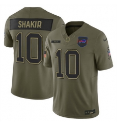 Men Buffalo Bills 10 Khalil Shakir Olive 2025 F U S E  Salute to Service Limited Stitched Football Jersey Men Buffalo Bills 10 Khalil Shakir Olive 2025 F U S E  Salute to Service Limited Stitched Football Jersey