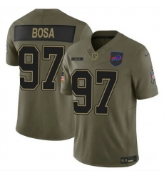 Men Buffalo Bills 97 Joey Bosa Olive 2025 F U S E  Salute to Service Limited Stitched Football Jersey Men Buffalo Bills 97 Joey Bosa Olive 2025 F U S E  Salute to Service Limited Stitched Football Jersey