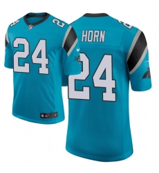 Men Carolina Panthers 24 Jaycee Horn 2021 NFL Draft Classic Limited Jersey   Blue