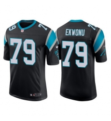 Men Carolina Panthers 79 Ikem Ekwonu Black Stitched jersey