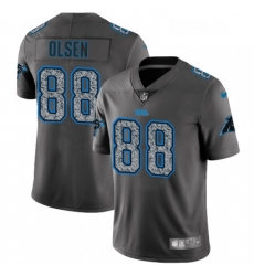 Mens Nike Carolina Panthers 88 Greg Olsen Gray Static Vapor Untouchable Limited NFL Jersey