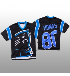 NFL Carolina Panthers 80 Ian Thomas Black Men Mitchell  26 Nell Big Face Fashion Limited NFL Jersey