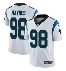 Nike Panthers #98 Marquis Haynes White Mens Stitched NFL Vapor Untouchable Limited Jersey