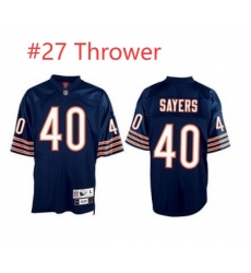 Men Chicago Bears Thrower #27 Blue Throwback Stitched Jersey Men Chicago Bears Thrower #27 Blue Throwback Stitched Jersey