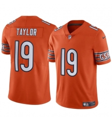 Youth Chicago Bears 19 Tory Taylor Orange Vapor Stitched Football Jersey