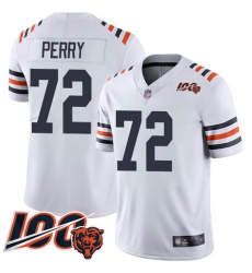 Youth Chicago Bears 72 William Perry White 100th Season Limited Football Jersey