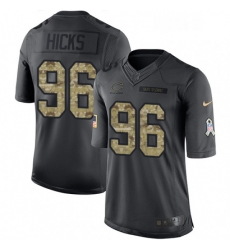 Youth Nike Chicago Bears 96 Akiem Hicks Limited Black 2016 Salute to Service NFL Jersey