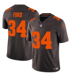 Men Cleveland Browns 34 Jerome Ford Brown 2025 F U S E  Alpha Dawg Limited Stitched Football Jersey Men Cleveland Browns 34 Jerome Ford Brown 2025 F U S E  Alpha Dawg Limited Stitched Football Jersey