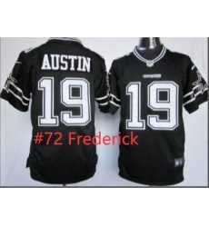 Men Cowboys Travis Frederick Black Jersey