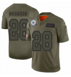 Men Dallas Cowboys 28 Darren Woodson Limited Camo 2019 Salute to Service Football Jersey