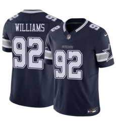 Men Dallas Cowboys 92 Quinnen Williams Navy 2025 F U S E Vapor Untouchable Limited Stitched Football Jersey Men Dallas Cowboys 92 Quinnen Williams Navy 2025 F U S E Vapor Untouchable Limited Stitched Football Jersey